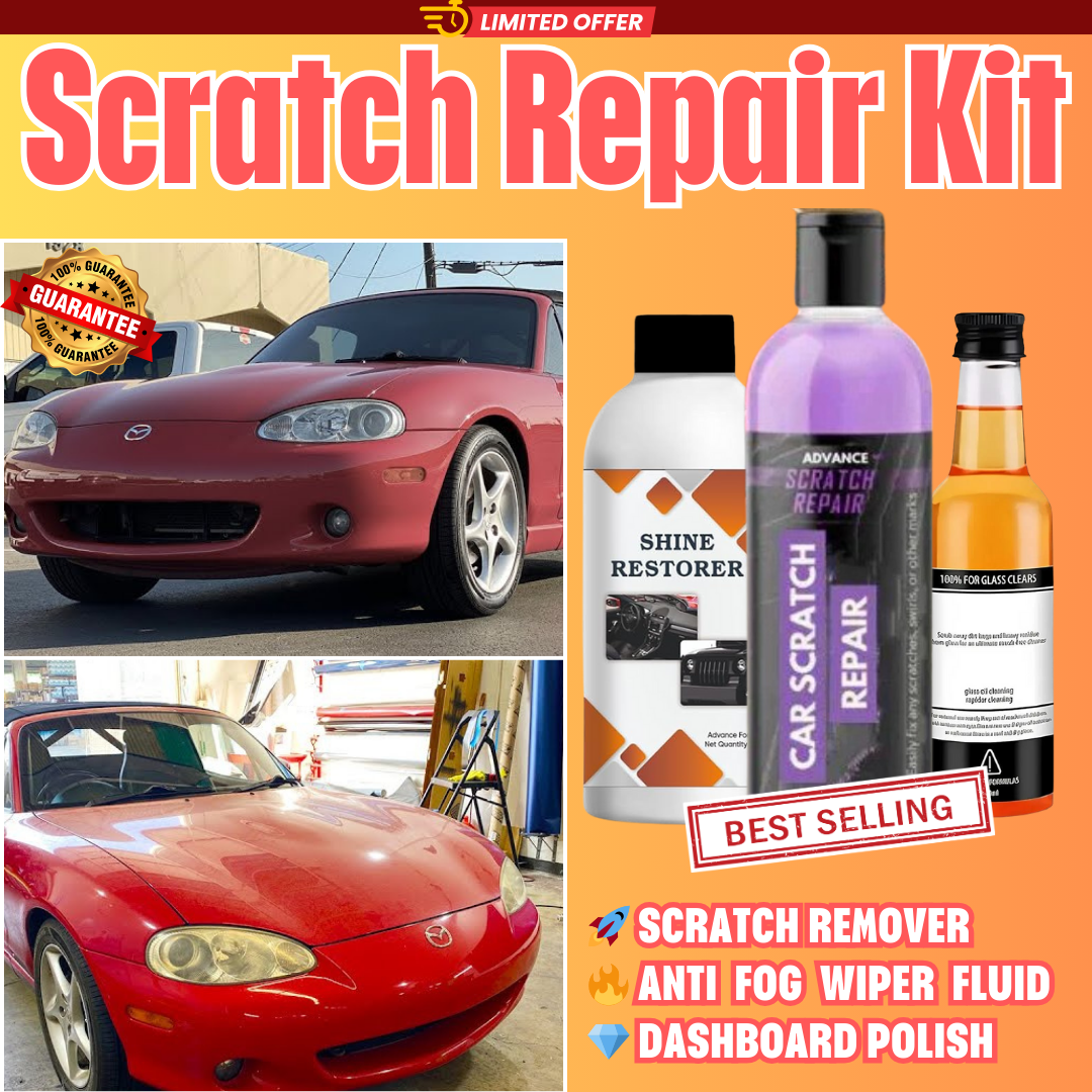 🔥Car Buddy Kit: Scratch Remover + Dashboard Polish + WindShield Cleaner🔥